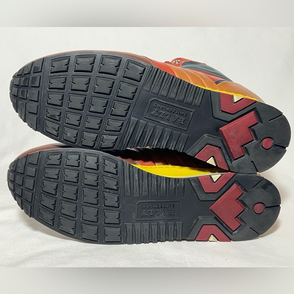 BALLY Asiaki Colorblock Leather High-Top Trainers Sneaker in Pumpkin * US Sz 8.5 - Picture 16 of 16